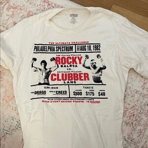 Rocky Balboa vs. Clubber Lang Graphic Tee - White